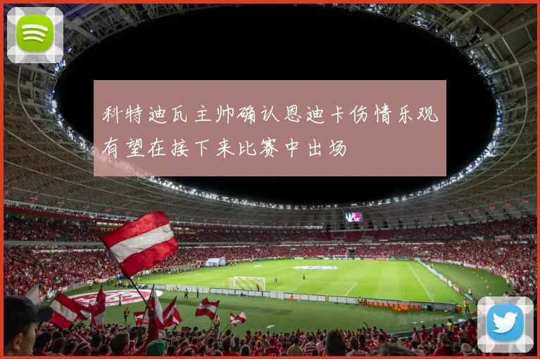 科特迪瓦主帅确认恩迪卡伤情乐观有望在接下来比赛中出场